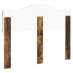 vidaXL Tête de lit Chêne fumé 120 cm Bois d'ingénierie