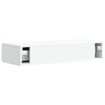 vidaXL Table d'appoint murale Blanc 87 5 x 34 5 x 17 cm