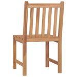 Vidaxl chaises de jardin 8 pièces avec coussins bois de teck massif