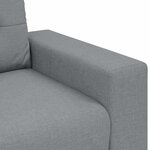 vidaXL Ensemble de Canapés avec coussin avec oreiller 3 Pièces Gris tissu