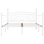 vidaXL Cadre de lit sans matelas avec sommier à lattes métal 200x200cm