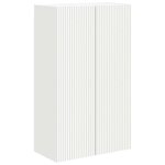 vidaXL Meuble TV mural Blanc 59 5 x 31 x 100 cm Bois d'ingénierie