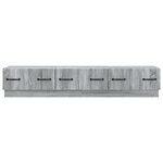 vidaXL Meuble TV Sonoma gris 147 x 34 5 x 27 cm Bois d'ingénierie