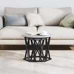 vidaXL Table d'appoint 2 Pièces Gris Sonoma Bois d'ingénierie et acier