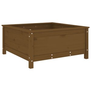 vidaXL Jardinière marron miel 82 5x82 5x39 cm bois massif de pin