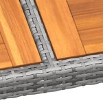 vidaXL Mobilier à dîner de jardin 11 Pièces Résine tressée Gris