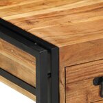 vidaXL Table d'appoint Marron 40 x 40 x 50 cm Bois d'acacia massif