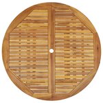Vidaxl table pliable de jardin 120 cm bois d'acacia massif