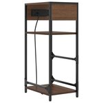 vidaXL Cabinet de chevet avec tiroir Chêne marron 40 x 27 x 76 cm