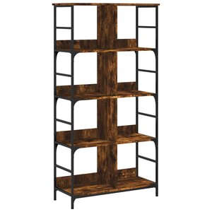 vidaXL Bibliothèque chêne fumé 78 5x33x153 cm bois d'ingénierie