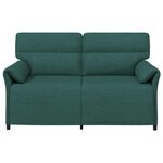 vidaXL Canapé 100  polyester  cadre en métal  MDF  Contreplaqué