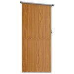 vidaXL Abri de jardin marron 118 5 x 97 x 209 5 cm Acier galvanisé