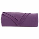 vidaXL Jeté Violet 170 x 130 cm Toison