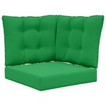 vidaXL Coussin de canapé d'extérieur Polyester Vert 50 5 x 50 5 cm