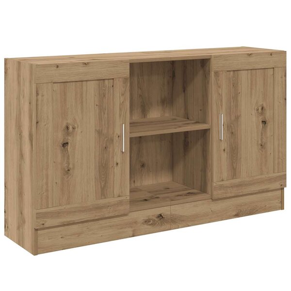 vidaXL Buffet chêne artisanal 120x30 5x70 cm bois d'ingénierie