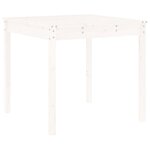 vidaXL Ensemble de bistrot de jardin 3 Pièces blanc bois de pin massif