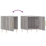 vidaXL Tables de chevet 2 Pièces sonoma gris 40x40x50cm bois d'ingénierie