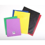 Protège-cahier Madras PVC 22/100e Avec Rabat Marque page 17x22 rouge CALLIGRAPHE