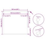 vidaXL Store enrouleur occultant café 165x130cm largeur du tissu