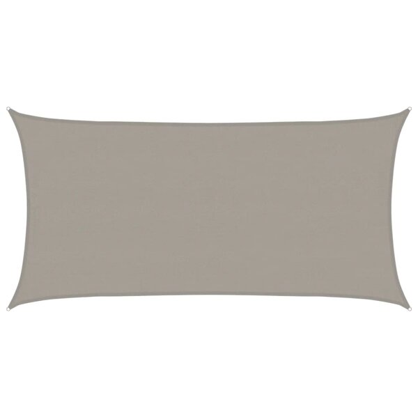 vidaXL Voile d'ombrage 160 g/m² rectangulaire gris clair 4x7 m PEHD