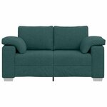vidaXL Canapé Vert foncé 160 x 80 x 82 cm tissu