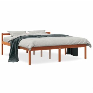vidaXL Lit pour personne âgée sans matelas 160x200 cm bois pin massif