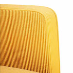 vidaXL Canapé-chaise accoudoirs jaune foncé 54 cm tissu velours côtelé