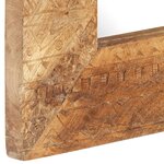 vidaXL Miroir sculpté à la main 110x50x2 5 cm bois de manguier solide