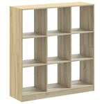 vidaXL Bibliothèque chêne sonoma 102x32x108 cm bois d'ingénierie