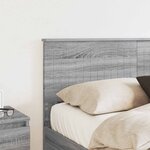 vidaXL Tête de lit Gris Sonoma 140 cm Bois d'ingénierie