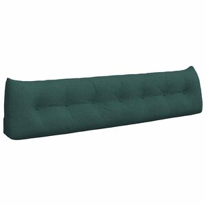 vidaXL Coussin de Dos Vert foncé 200 x 24 x 50 cm tissu
