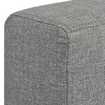 vidaXL Canapé à 2 places Tissu Gris clair