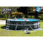 Intex Piscine à cadre avec pompe à sable Ultra XTR 549x132 cm