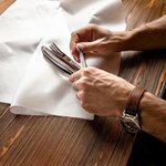 Pack and Move - Lot 100 feuilles papier de soie - 32 5 x 60 cm - Blanc - Emballage cadeau décoration anniversaire mariage