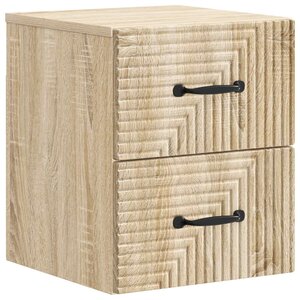 vidaXL Cabinet de chevet mural Chêne Sonoma 34 5 x 33 x 40 cm
