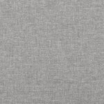 vidaXL Tête de lit avec oreilles Gris clair 93x23x78/88 cm Tissu