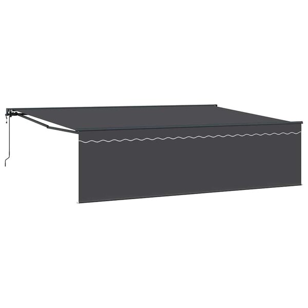 vidaXL Auvent Rétractable Anthracite 500 × 300 cm