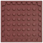 vidaXL Dalles de Protection Anti-Chute 18 Pièces Rouge 50 x 50 cm