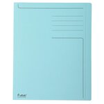 Chemise Rigide À Bord Décalé Forever® 280g/m2 Avec Impression - 24x32cm - Bleu Clair - X 100 - Exacompta