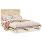 vidaXL Cadre de lit sans matelas avec tête de lit 160x200 cm