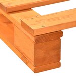 vidaXL Cadre de lit de palette sans matelas 120x200cm bois massif