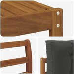 vidaXL Ensemble de canapés d'extérieur 6 Pièces Naturel et Anthracite