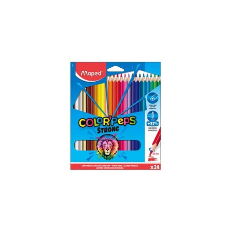 Pochette de 24 crayons de couleurs MAPED COLORPEPS STRONG
