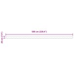 vidaXL Valance de store pour cadre de 6 m Multicolore 5.8x0.2 m