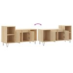 vidaXL Meuble TV Chêne sonoma 100x35x55 cm Bois d'ingénierie