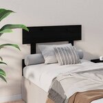 vidaXL Tête de lit Noir 103 5x3x81 cm Bois massif de pin