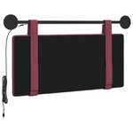 vidaXL Tête de lit suspendue Bordeaux Tissu