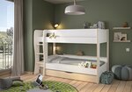 Lits superposés roomy blanc 90x200