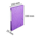 Boite De Classement Cartobox Dos 25mm Carte Lustrée - A4 - Violet - X 25 - Exacompta