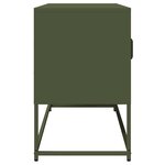 vidaXL Meuble TV vert olive 100 5x39x60 5 cm acier laminé à froid
